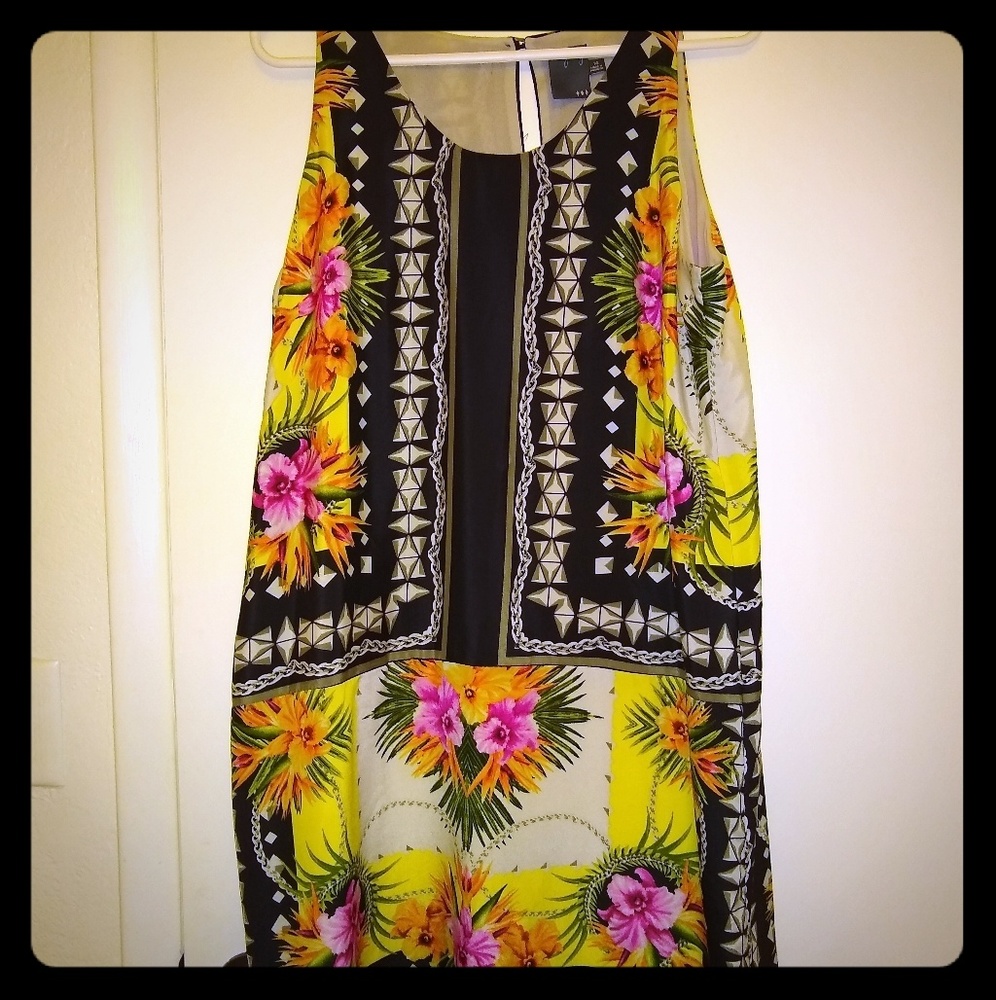 Size 14 floral knee length dress